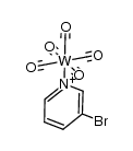 3-bromopyridinepentacarbonyltungsten Structure