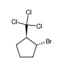trans-1-bromo-2-(trichloromethyl)cyclopentane结构式