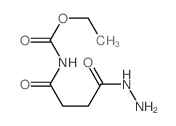 Butanoicacid, 4-[(ethoxycarbonyl)amino]-4-oxo-, hydrazide Structure
