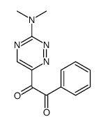 1-[3-(dimethylamino)-1,2,4-triazin-6-yl]-2-phenylethane-1,2-dione结构式