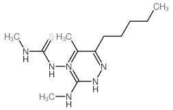 2,3-Octanedione, bis-N(sup 4)-methylthiosemicarbazone结构式