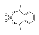 1,5-dimethyl-1,5-dihydro-2,4,3λ6-benzodioxathiepine 3,3-dioxide结构式