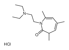 diethyl-[2-(3,5,7-trimethyl-2-oxo-3H-azepin-1-yl)ethyl]azanium,chloride Structure