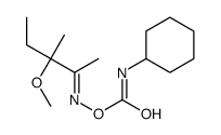 [(Z)-(3-methoxy-3-methylpentan-2-ylidene)amino] N-cyclohexylcarbamate结构式