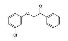 α-(3-Chlorophenoxy)acetophenone Structure