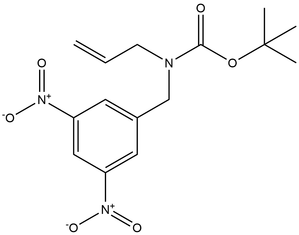 tert-butyl allyl(3,5-dinitrobenzyl)carbamate structure