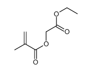 (2-ethoxy-2-oxoethyl) 2-methylprop-2-enoate结构式