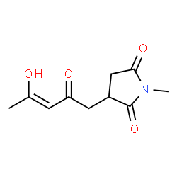 2,5-Pyrrolidinedione, 3-[(3Z)-4-hydroxy-2-oxo-3-pentenyl]-1-methyl- (9CI) structure