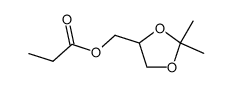 (2,2-dimethyl-1,3-dioxolane-4-yl)methyl n-propanoate结构式