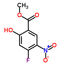 Methyl 4-fluoro-2-hydroxy-5-nitrobenzoate结构式