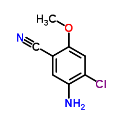 5-Amino-4-chloro-2-methoxybenzonitrile Structure