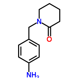 1-(4-氨基苄基)哌啶-2-酮结构式