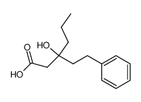 3-hydroxy-3-(2'-phenylethyl)hexanoic acid结构式