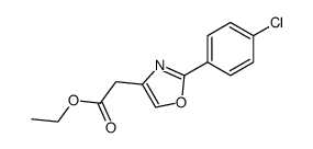 ethyl 2-(4-chlorophenyl)-4-oxazoleacetate结构式