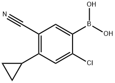 2-Chloro-5-cyano-4-cyclopropylphenylboronic acid图片