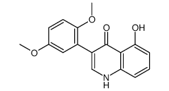 3-(2,5-dimethoxyphenyl)-5-hydroxy-1H-quinolin-4-one Structure