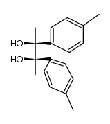 meso-2,3-bis(4-methylphenyl)-2,3-butanediol结构式