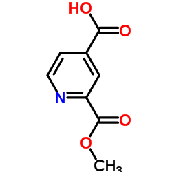 吡啶-2,4-二羧酸-2-甲酯结构式