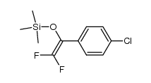 2,2-difluoro-1-(4'-chloro-phenyl)-1-trimethylsiloxyethene结构式