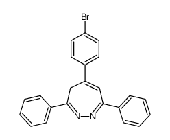5-(p-Bromophenyl)-3,7-diphenyl-4H-1,2-diazepine结构式