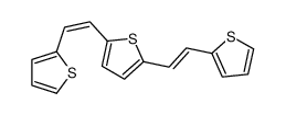 2,5-bis(2-thiophen-2-ylethenyl)thiophene结构式