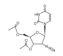 3',5'-Di-O-acetyl-2'-azido-2'-deoxyuridine Structure