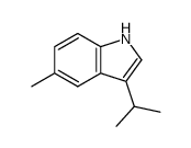 Indole, 3-isopropyl-5-methyl- (8CI) Structure