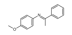 4-甲氧基-N-(1-苯基亚乙基)苯甲胺结构式