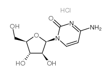 CYTOSINE BETA-D-ARABINOFURANOSIDE HYDROCHLORIDE结构式