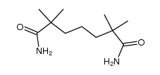 2,2,6,6-tetramethyl-heptanedioic acid diamide Structure