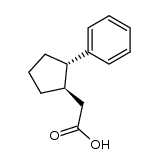 trans-2-phenylcyclopentaneacetic acid结构式