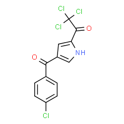 2,2,2-TRICHLORO-1-[4-(4-CHLOROBENZOYL)-1H-PYRROL-2-YL]-1-ETHANONE Structure