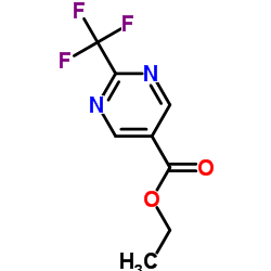 Ethyl 2-(trifluoromethyl)pyrimidine-5-carboxylate structure