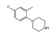 1-(4-fluoro-2-methylphenyl)piperazine结构式