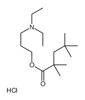 Valeric acid, 2,2,4,4-tetramethyl-, 3-diethylaminopropyl ester, hydroc hloride结构式