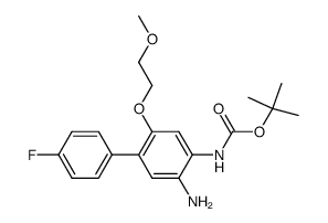 [5-amino-4'-fluoro-2-(2-methoxy-ethoxy)-biphenyl-4-yl]-carbamic acid tert.-butyl ester Structure