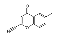 6-methyl-4-oxo-4H-1-Benzopyran-2-carbonitrile Structure