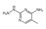 2(1H)-Pyrimidinone, 4-amino-5-methyl-, hydrazone (9CI) Structure