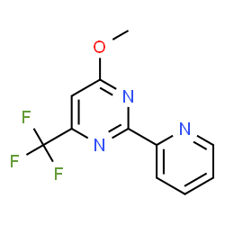 4-METHOXY-2-(2-PYRIDINYL)-6-(TRIFLUOROMETHYL)PYRIMIDINE Structure