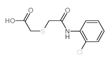 2-([2-(2-CHLOROANILINO)-2-OXOETHYL]SULFANYL)ACETIC ACID结构式