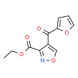4-(FURAN-2-CARBONYL)-ISOXAZOLE-3-CARBOXYLIC ACID ETHYL ESTER Structure