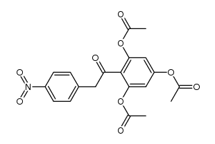 2,4,6-triacetoxy-4'-nitro-deoxybenzoin Structure