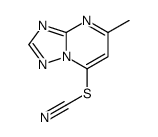 (5-methyl-[1,2,4]triazolo[1,5-a]pyrimidin-7-yl) thiocyanate结构式