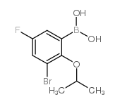 3-Bromo-5-fluoro-2-isopropoxyphenylboronic acid Structure
