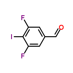 3,5-Difluoro-4-iodobenzaldehyde Structure