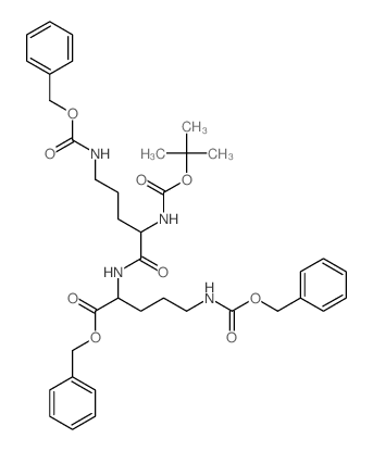 L-Ornithine,N2-[N2-[(1,1-dimethylethoxy)carbonyl]-N5-[(phenylmethoxy)carbonyl]-L-ornithyl]-N5-[(phenylmethoxy)carbonyl]-,phenylmethyl ester (9CI) structure