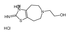 2-(2-amino-4,5,7,8-tetrahydro-[1,3]thiazolo[4,5-d]azepin-6-yl)ethanol,dihydrochloride结构式