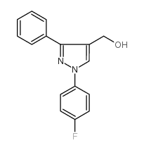 (1-(4-fluorophenyl)-3-phenyl-1h-pyrazol-4-yl)methanol structure