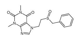 7-(2-benzylsulfinylethyl)-1,3-dimethylpurine-2,6-dione结构式