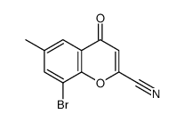 8-bromo-6-methyl-4-oxochromene-2-carbonitrile Structure